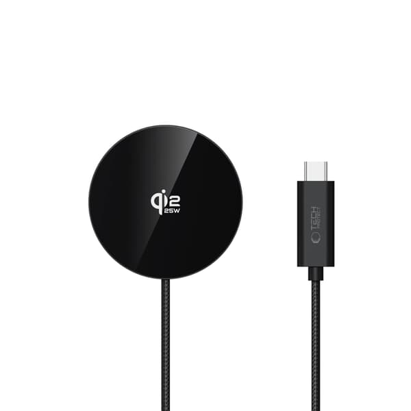 Tech-Protect Qi2.2 25W MagSafe Trådløs Oplader A50 - Sort