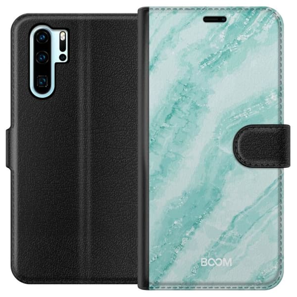 Plånboksfodral till Huawei P30 Pro med Mint Marble