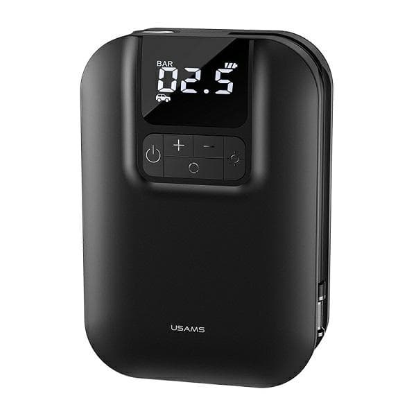 USAMS US-ZB215 Mini Bilpumpe 5000mAh - Sort