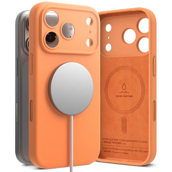 Ringke Mobilskal till iPhone 18 Pro Max/17 Pro Max MagSafe Silikon - Tangerine