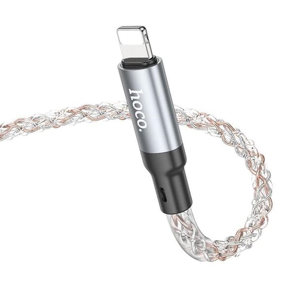 Hoco USB-A til Lightning Kabel 2.4A 1m U112 - Grå
