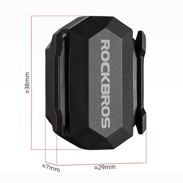 Rockbros 2-i-1 ANT+ og Bluetooth Hastigheds- eller Kadencesensor - Sort