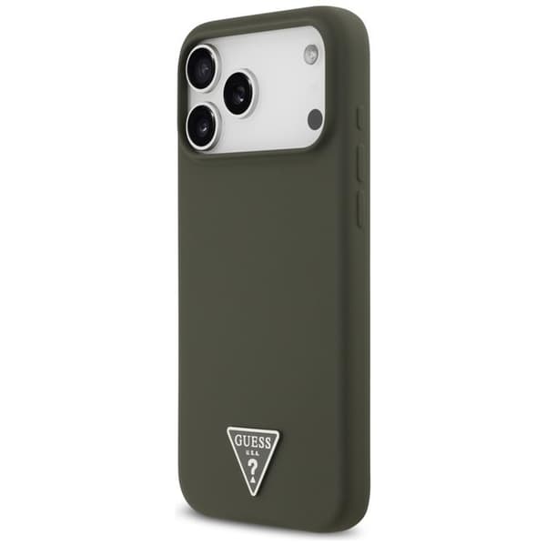 Guess Mobilskal till iPhone 17 Pro Max MagSafe Silikon Triangle Logo - Khaki