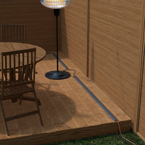 D-LINE Golvöverdrag Light Duty Flexibel PVC Grå 1.8m