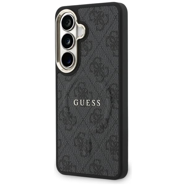Guess Mobilcover Til Galaxy S26 MagSafe 4G Embossed Ring - Sort