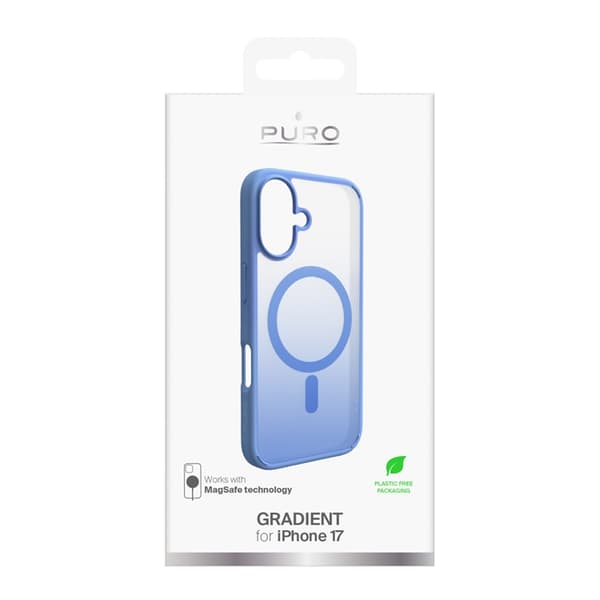 Puro Mobilskal till iPhone 17 Magsafe Gradient TPU - Blå