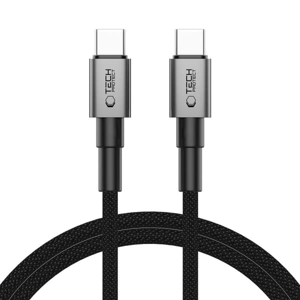 Tech-Protect USB-C–USB-C-kaapeli Ultraboost 100CM 60W - Harmaa