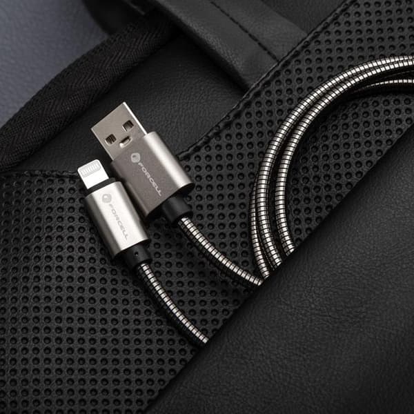 Forcell USB-A til USB-C 66W Kabel 3A 1m QC4.0 C234 - Sølv