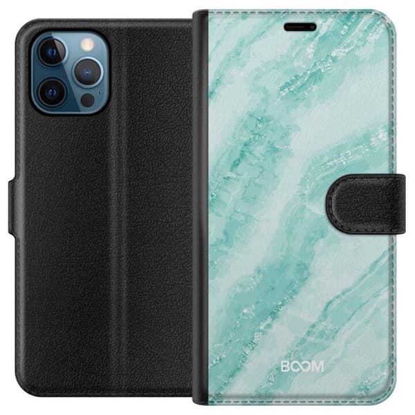 Plånboksfodral till Apple iPhone 12 Pro med Mint Marble
