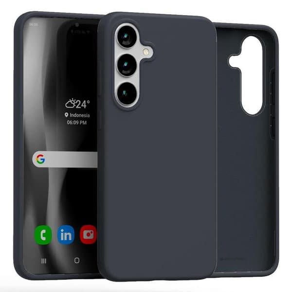 Mercury Telefontaske til Galaxy S25 Plus Silikone - Navy