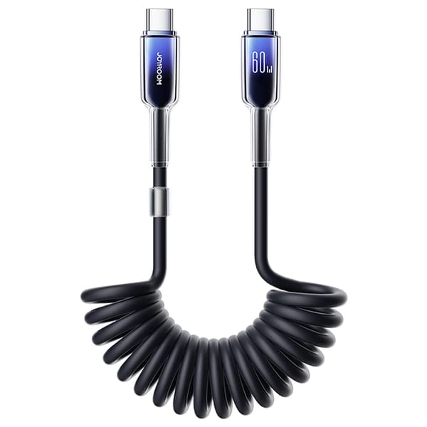 Joyroom S-A43 USB-C - USB-C Kabel 60W 1.5m Krystalklar - Sort