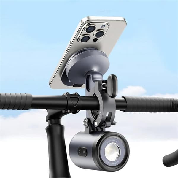 Baseus Universal IP68 LED-puhelinpidike 2-in-1-lampulla 3000mAh PrimeTrip - Harmaa