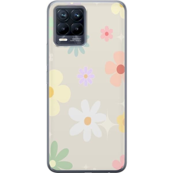 Mobilskal till Realme 8 med fejdande blommor