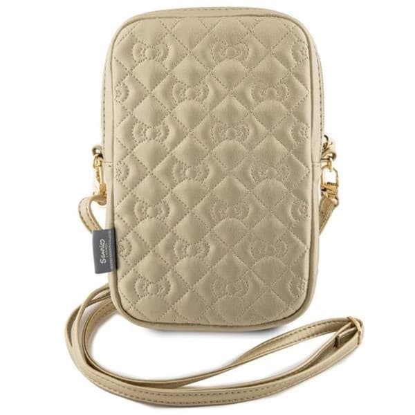 Hello Kitty Remväska Quilted Bows - Guld