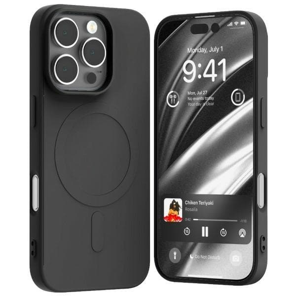 Mercury Mobilcover til iPhone 16 Pro MagSafe Semi-Silikone - Sort