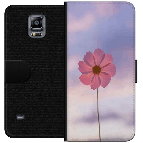Plånboksfodral till Samsung Galaxy Note 4 med Rosa blomma