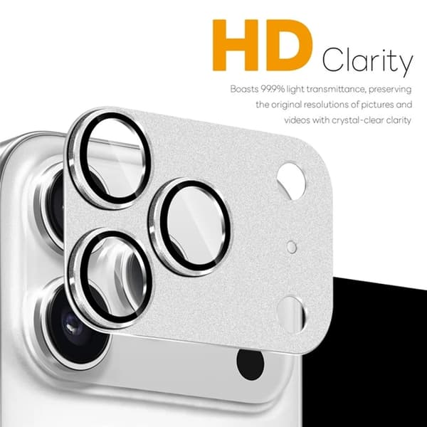 NORTHJO iPhone 17 Pro Max Kameralinsskydd Härdat Glas - Silver