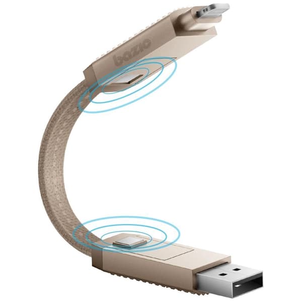 Bazic USB-C/USB-A - USB-C/Lightning 60W kaapeli 15cm 3A Alucable GoCharge
