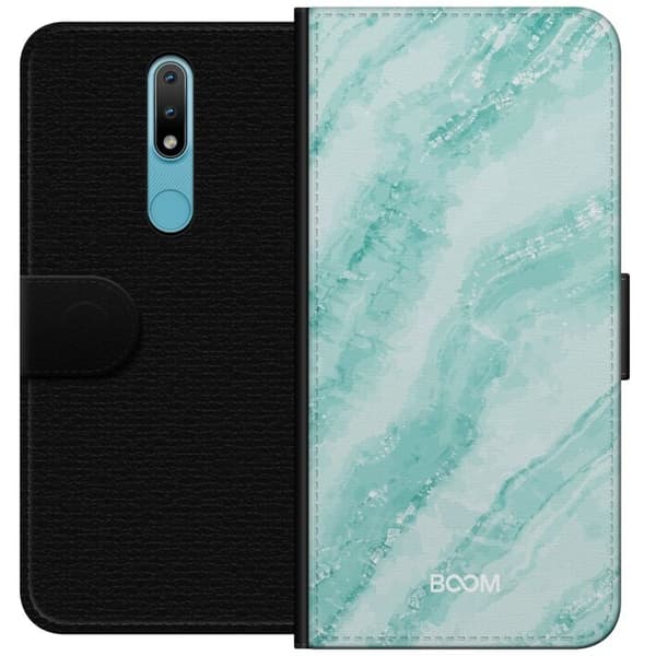 Plånboksfodral till Nokia 2.4 med Mint Marble