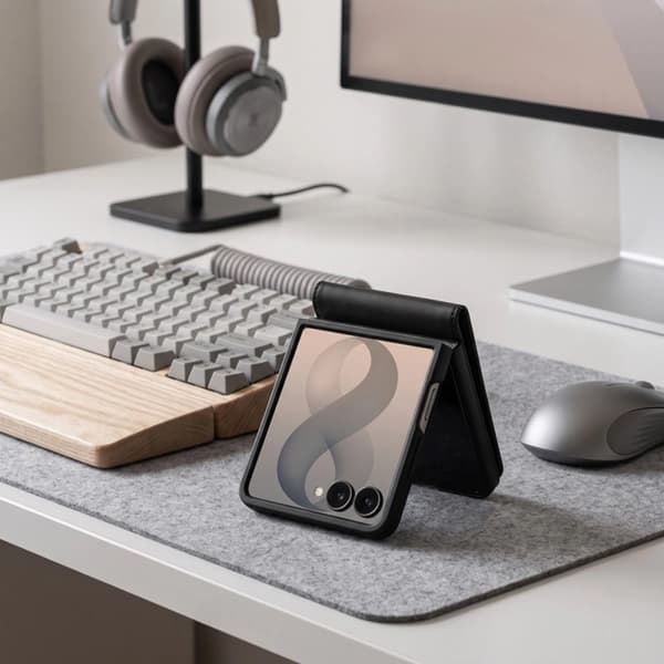 Tech-Protect Plånboksfodral För Galaxy Z Flip 8 - Svart