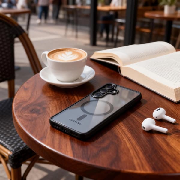 Tech-Protect Telefontaske Til Galaxy S26 Plus Magsafe Magmat - Sort/Klar