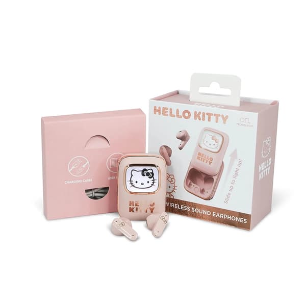 Hello Kitty TWS In-Ear Hovedtelefoner Slide - Lyserød