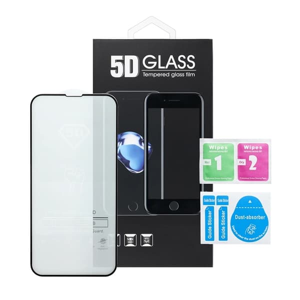 Hærdet Glas Skærmbeskytter til iPhone 17 Pro Max 5D Full Glue - Mat Sort