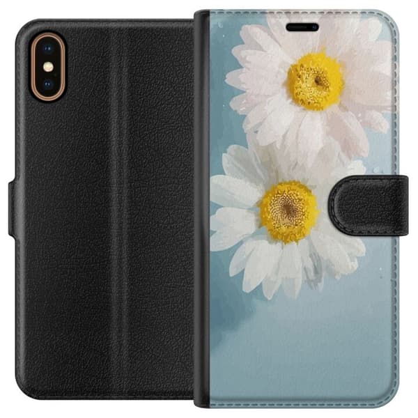 Apple iPhone X tegnebog med sommerblomster
