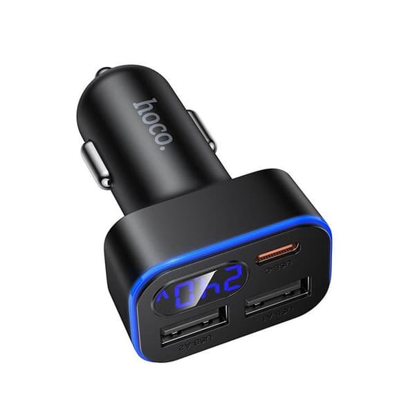 Hoco Billaddare 42W 1xUSB-C 2xUSB-A QC3.0 Z63A - Svart