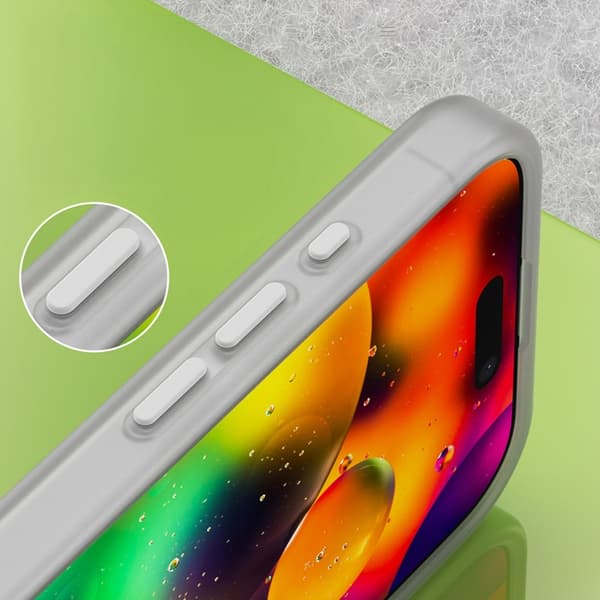Mobilskal till iPhone 17 MagSafe Abrasive - Matte Vit