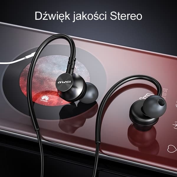 AWEI L3 Hovedtelefoner Stereo 3.5mm - Sort