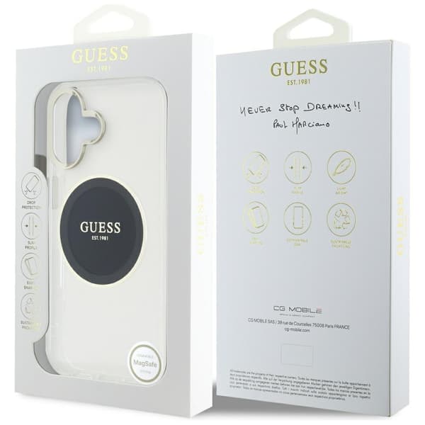 Guess-puhelinkotelo iPhone 16 MagSafe IML Colored Circle