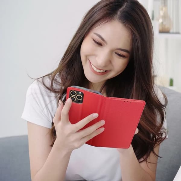 Xiaomi Redmi Note 14 5G Plånboksfodral Smart - Röd