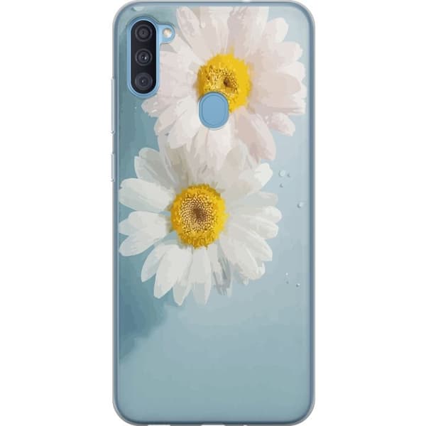 Telefontaske til Samsung Galaxy A11 med sommerblomster