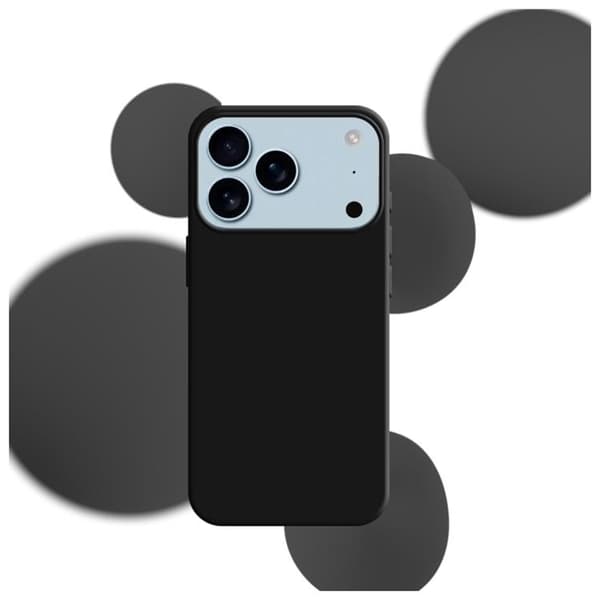 3MK Mobilcover til iPhone 17 Pro Silikone - Sort