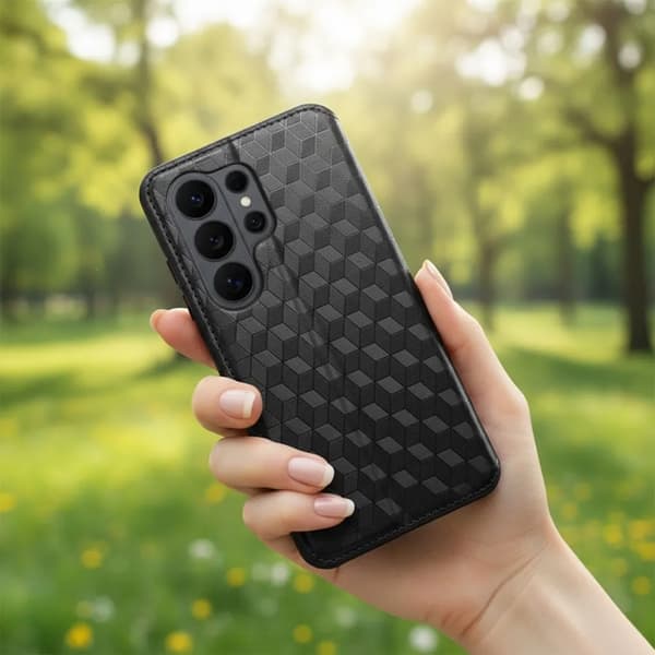 Pungcover til Galaxy S26 Plus Cubic - Sort