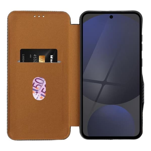 Galaxy S25 Plus Plånboksfodral Folio Side Magnet - Grå