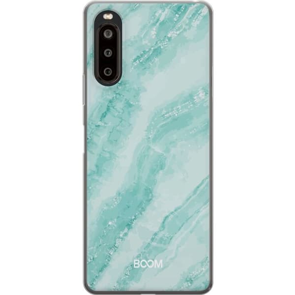 Telefontaske til Sony Xperia 10 II med Mint Marble