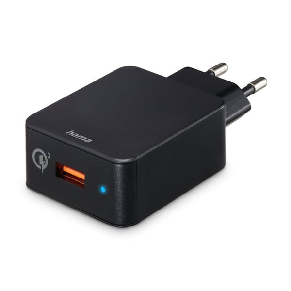 HAMA Hurtigoplader Hurtigoplader 1x USB-A Qualcomm 19.5w Sort