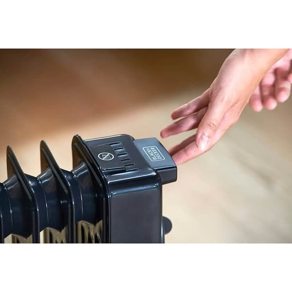 BLACK+DECKER Oliefyldt radiator 2000W Sort