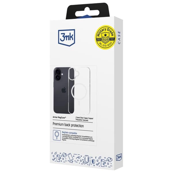 3MK Mobilcover til iPhone 16 MagSafe Armor - Klar