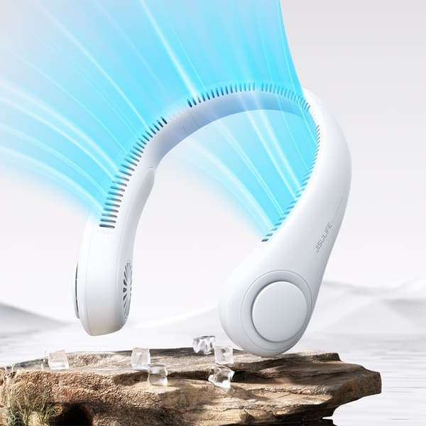 Jisulife Bærbar Halsventilator 4000 mAh Ventilator 3 - Grå