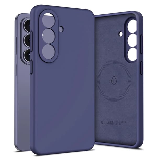 Tech-Protect Mobilskal För Galaxy S26 Magsafe Silikon - Cobalt Violet