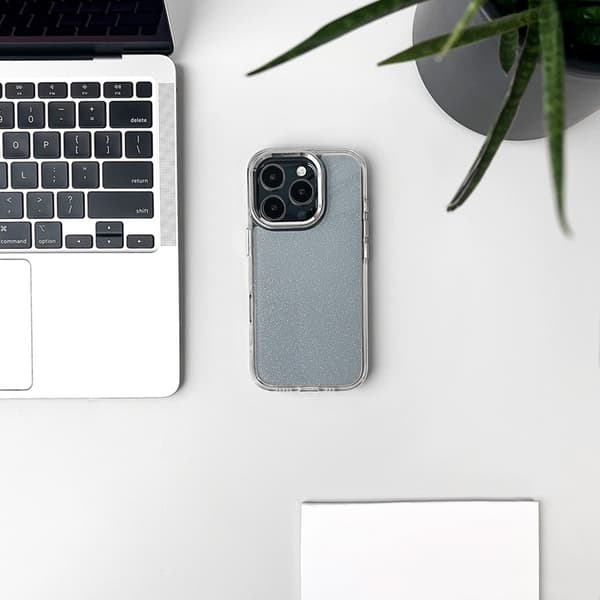 Telefontaske til iPhone 16e Glitter - Klar