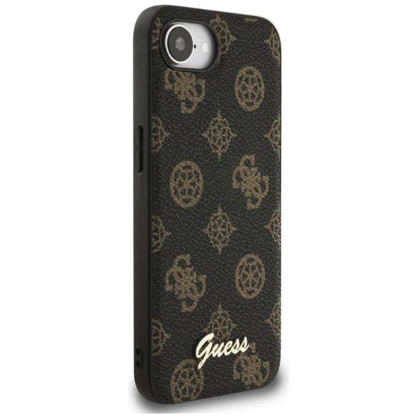 Guess Mobilskal till iPhone 16e MagSafe Peony Script Logo - Svart