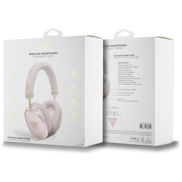 Guess Over-Ear Hörlurar Bluetooth 5.3 4G Triangle Logo