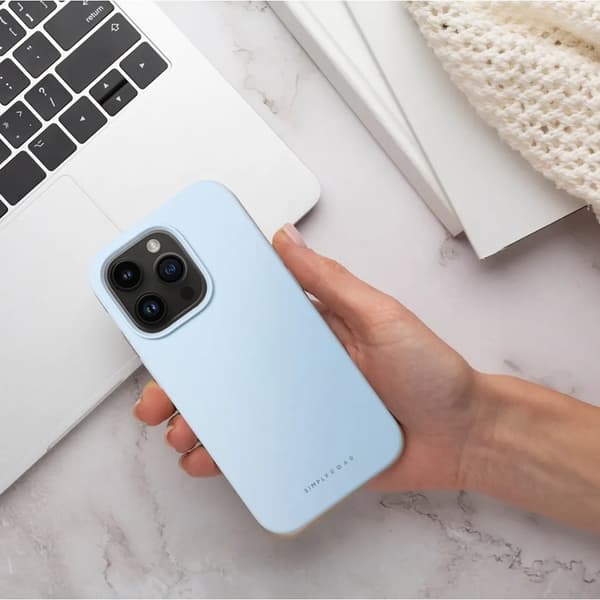 Telefontaske til iPhone 16e Cloud Skin - Lyseblå