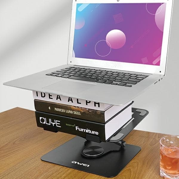 AWEI X46 Laptopstativ Rotating Desk Holder – Svart