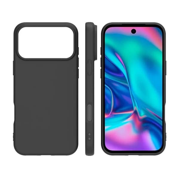 BOOM Telefontaske til iPhone 17 Pro Soft Matte Back TPU - Sort
