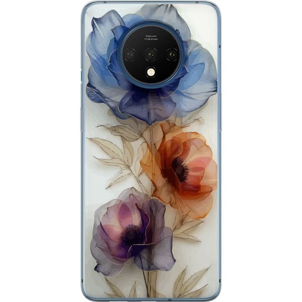 Taske til OnePlus 7T med silkeblomster